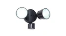 Lutec 110 Degree 2-HEAD Black Integrated Led Motion Activated Outdoor Flood. Fixed Price $18.00.