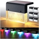 Denicmic Solar Deck Lights 3000K Warm White/color Changing 6 Pack, Black. Fixed Price $42.79.