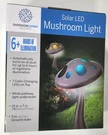 Outdoor Living Accents Solar Led Multicolor - Mushroom Light, 15" Single Pack. Fixed Price $17.99.
