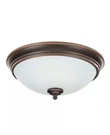 Hampton Bay Clifton 11 In. Oil Rubbed Bronze Selectable Led Flush Mount. Fixed Price $19.99.