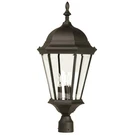 Craftmade Outdoor Straight Glass Large Post Mount, Black Z555-TB. Fixed Price $134.99.