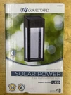 Four Seasons Courtyard Solar Power Cast Aluminum Post Light. Fixed Price $29.99.