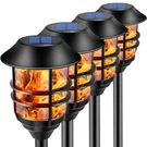 Zoohar Solar Outdoor Lights,extra-tall Torches With Large, Black. Fixed Price $244.55.