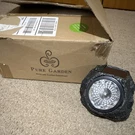 Pure Garden Led Solar Waterproof Accent Spotlight Outdoor Black Rock. Fixed Price $19.99.