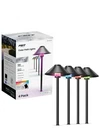 Feit Electric Path Lights 4 Pack Color- Multicolored 18" Height. Fixed Price $60.00.