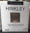 Hinkley Hardwired Black Led Outdoor Step And Stair Light 15222BK. Fixed Price $69.59.