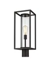 James Allan ZPL63552 Sherman 22" Tall Outdoor Single Head Post - Black. Fixed Price $193.80.