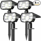 Nymphy Solar Lights Outdoor Waterproof IP68,56 LED3 Lighting Modes Powered. Fixed Price $68.40.