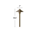 Hinkley Lighting 12V 16" Tall Center Mount Path Hardy Island 16005-MZ. Fixed Price $85.00.