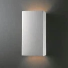Justice Design Group CER-0955W Bisque 13.5" Large Rectangular Light Scone. Fixed Price $149.99.