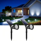 2PCS Solar Led Spot Wall Lights Garden Outdoor Lawn Landscape Lamp Waterproof. Fixed Price $18.99.