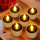 Angmln 6PCS Solar Tea Lights Outdoor Waterproof, Flameless Flicker Led .... Fixed Price $25.86.