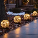 Mlknk Globe Outdoor Waterproof-solar Balls-solar Garden Lights-orbs. Fixed Price $85.69.