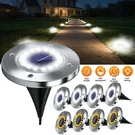 Lot Solar Lights Led Outdoor Buried Disk In-ground Landscape. Fixed Price $22.99.
