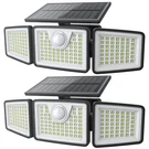 Daphino 2500LM Solar Lights Outdoor With Motion SENSOR,3 Head 270 Wide Ang. Fixed Price $33.11.