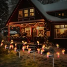 Baquler 4 Pack Christmas Solar Lights Outdoor Candy Cane - Scratch & Dent. Fixed Price $51.78.