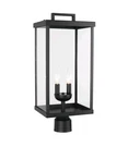 Goosebrite 21" Outdoor Post Light Modern Black Lantern YY-7002M-BK New. Fixed Price $29.99.