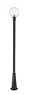 Z-lite 599PHB-519P Laurent 110" Tall Post Light Black. Fixed Price $686.00.