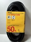 Woods Low Voltage Cable 50 Ft. Gauge Heavy Duty Awg 14/2. Fixed Price $24.00.