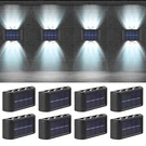 Led Solar Fence Lights Outdoor Dusk To Dawn Wall Garden Pathway Deck Lamp. Fixed Price $10.99.