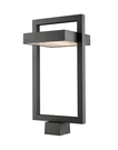 Z-lite Luttrel Led Outdoor Post Mount Fixture, Black. Fixed Price $280.00.