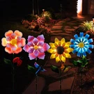 Solar Garden Stakes Lights For Outdoor Decor, 4 Pack Waterproof Metal Art Sti.... Fixed Price $49.85.
