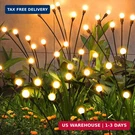 Zfnn Solar Garden Outdoor, 4 Pack Firefly Swaying Lights, Waterproof. Fixed Price $41.91.