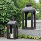 Led Decorative Outdoor&indoor, Set Of 2 (17 &13 ) Black Metal Lanterns. Fixed Price $60.03.