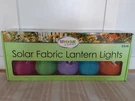 Home And Garden Solar Fabric Lantern Lights-patio-porch-deck--(s). Fixed Price $19.99.