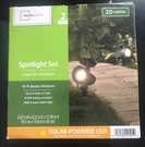 Mainstays Solar Powered Led Landscape Spotlights Pack 20 Lumens 10FT Beam. Fixed Price $20.00.