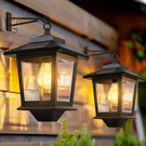 Pasamic 2 Pack Solar Wall Lanterns With Replaceable Bulb,outdoor Hanging Lights. Fixed Price $41.02.