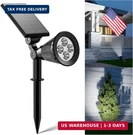 Falove Solar Spot Lights Outdoor Waterproof For Flag, Palm Tree, Pole, Sign, Sta. Fixed Price $35.42.