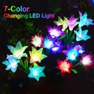 Outdoor Solar Lights, 4 Pack Garden With Bigger Lily Flowers, Wat.... Fixed Price $50.95.