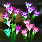 Solarbaby Outdoor - Lily Flower Garden Lights, 4 Pack Waterproof. Fixed Price $42.34.