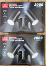 Globe Electric Hardwired Led Black 2 -head Dusk-to-dawn Flood Light Pack. Fixed Price $79.63.