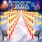 Bucasa 24 Pack Christmas Decorations Outdoor Solar Candy Cane Lights, C.... Fixed Price $63.87.