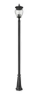 Z-lite 5016PHBR-5011P Davina 4 Light 120" Tall Marine Grade Post Black. Fixed Price $787.10.