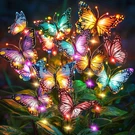 Solar Lights Outdoor Garden Decor: 4 Pack 68 Silk Butterflies With 88 Color-chan. Fixed Price $85.99.