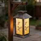 Outdoor Hanging Solar Light Iron Hummingbird Pattern Landscape Waterpro.... Fixed Price $21.92.