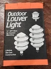 Bwf Outdoor Louver Light Green P3 Tier Die Cast Alluminum Pathway. Fixed Price $19.59.