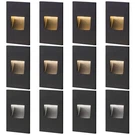 Ftl 12-PACK Led Step Lights Outdoor Stair Indoor, 120V Dimmable 3CCT 3.... Fixed Price $216.49.
