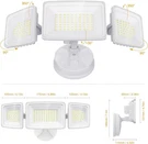 Onforu 100W Led Security Light, 9000LM Outdoor Indoor Flood With 3. Fixed Price $30.00.