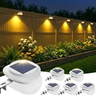 Roshwey Outdoor Fence Lights 6 Pack Solar Gutter With 9 Led Waterproof.... Fixed Price $52.08.