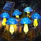 Abkshine 6-PACK Blue Solar Garden Lights, Powered Mushroom Stake Fo. Fixed Price $29.41.