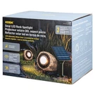 Koda Solar Led Rock Spotlight Set, 2-PACK 25LM Faux Stone Landscape Accent. Fixed Price $39.99.