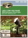 Hampton Bay 1001 488 698 Led Low Voltage Spotlight Metal Black Landscape Lights. Fixed Price $19.99.
