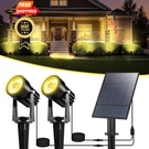 T-sun Solar Spotlights 2W Outdoor Led Landscape 2-IN-1, Warm White. Fixed Price $55.99.