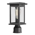 Outdoor Post Light Fixtures, Hwh Exterior Pillar Lantern Pole Lamp In Matte B.... Fixed Price $72.28.