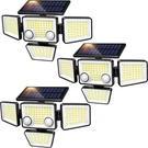 Lywalt Solar Outdoor Lights 3000LM 188 Led Motion Sensor 4 Heads. Fixed Price $68.58.