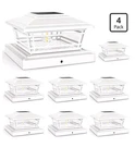 Aponuo 5X5 Solar Post Cap Lights White, 8 Pack Fence -.... Fixed Price $59.99.